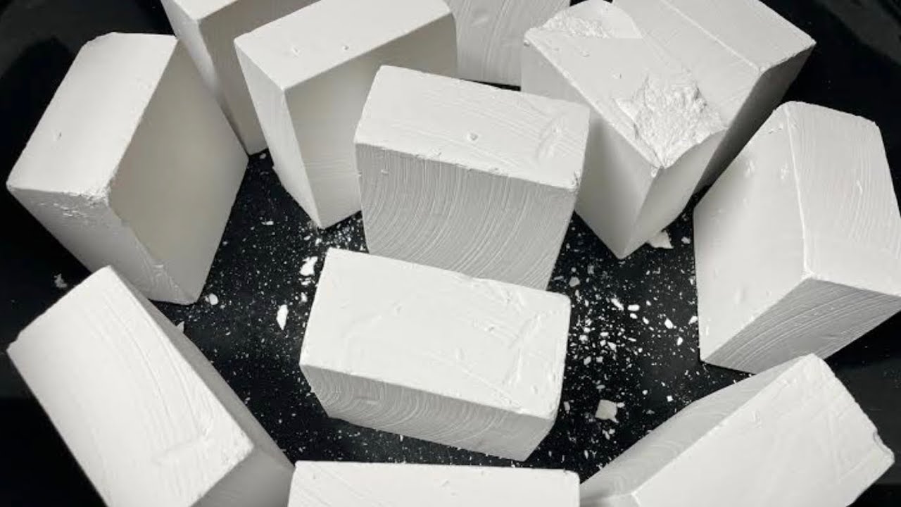 80 Blocks of Gym Chalk | subscribers Celebration | Sleep Aid | ASMR