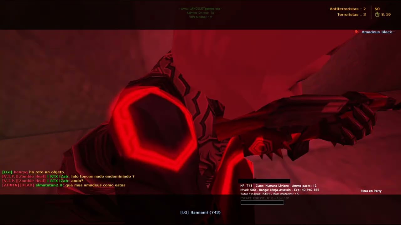 Primer gameplay de counter strike 1.6 zombie escape en el server de Lancelotgames