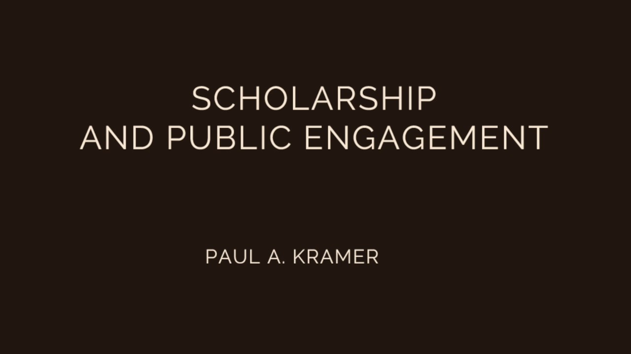 Scholarship and Public Engagement