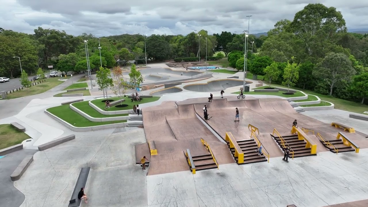 4K Fly Through @  Pizzey Skatepark in Goldcoast , Australia