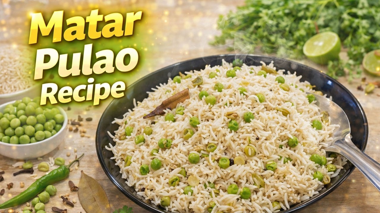 Delicious Matar Pulao 🍚🌿 | Ramadan Special Easy Peas Pulao Recipe 🌙✨