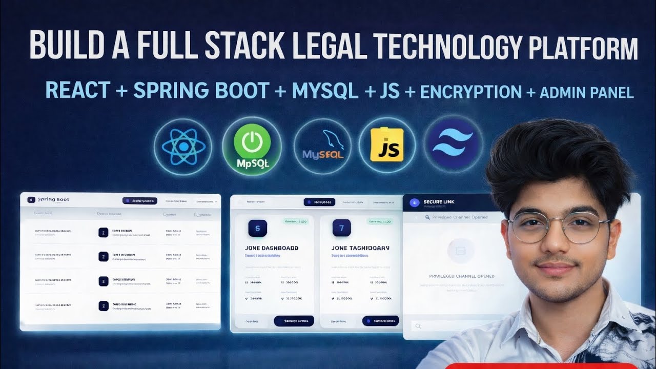 SpringBoot + React+ Sql Full Stack Justice Connect Web application 🔥