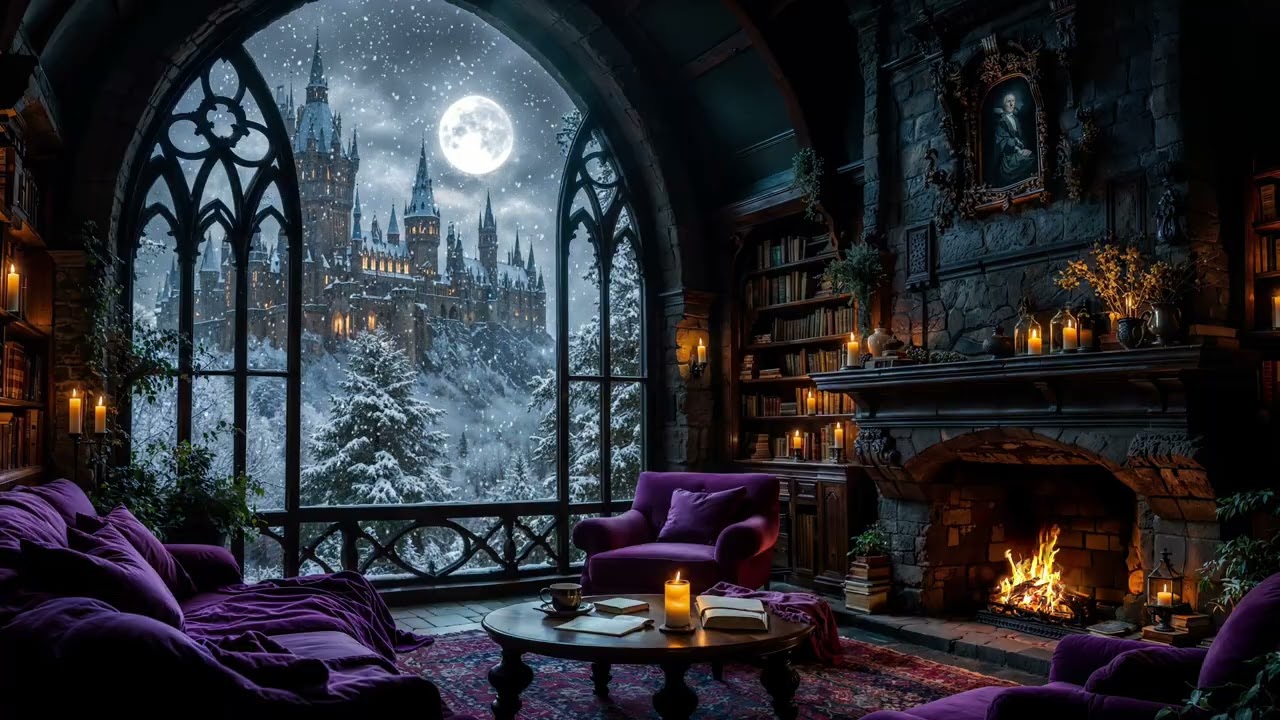 🔥 Warm up by the fire in a Winter Hideaway - Cozy Crackling Fireplace & Castle View