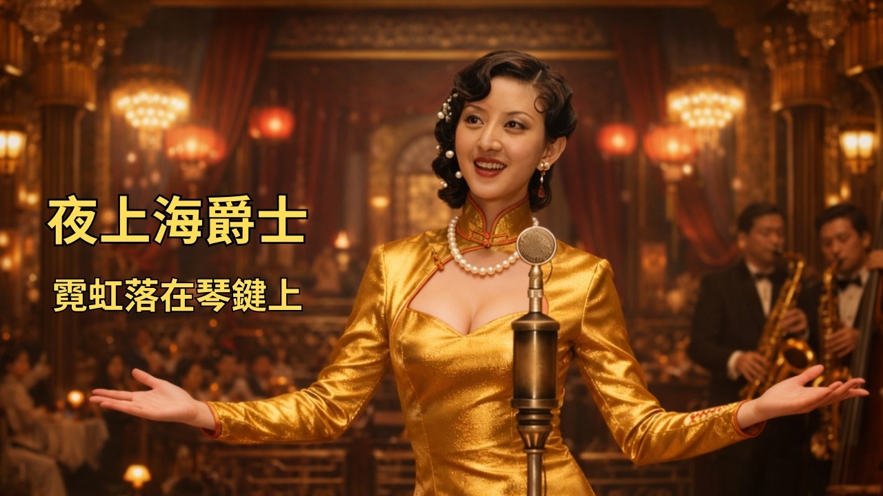 夜上海 Jazz｜霓虹落在琴鍵上｜1940s–1950s Old Shanghai Jazz｜Vintage Chinese Jazz