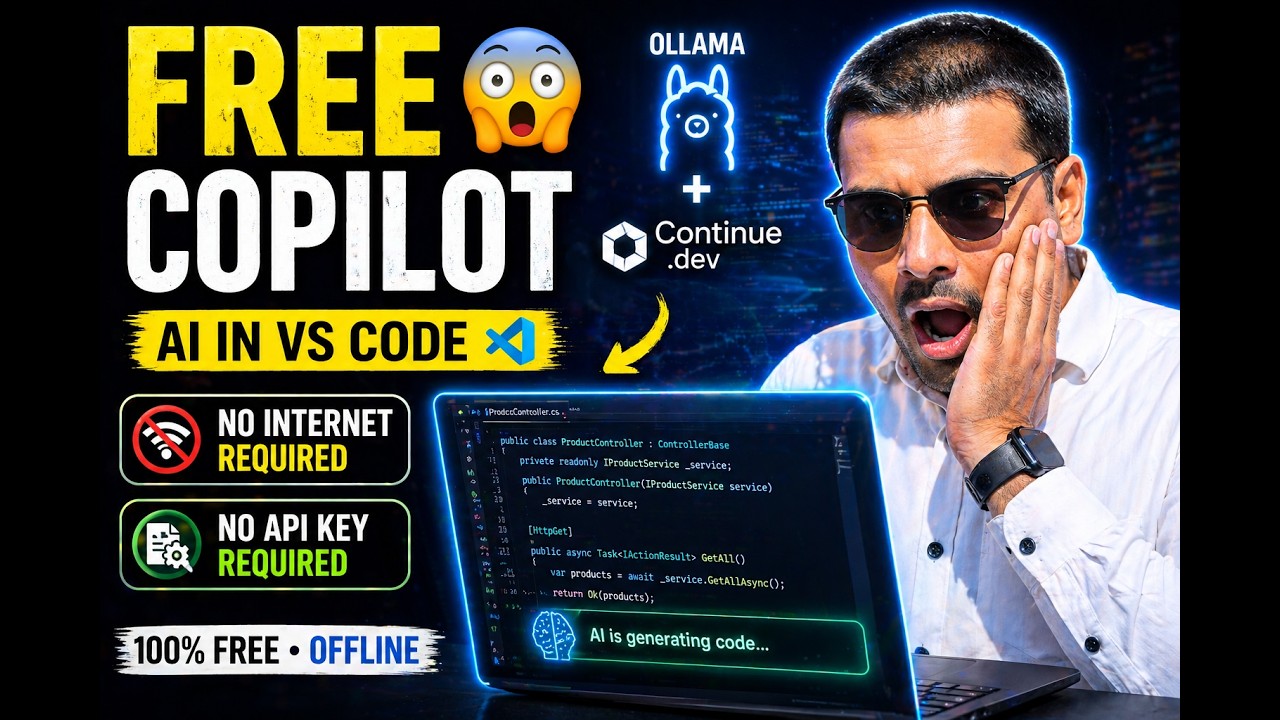 FREE GitHub Copilot Alternative 😳 Run AI Locally in VS Code