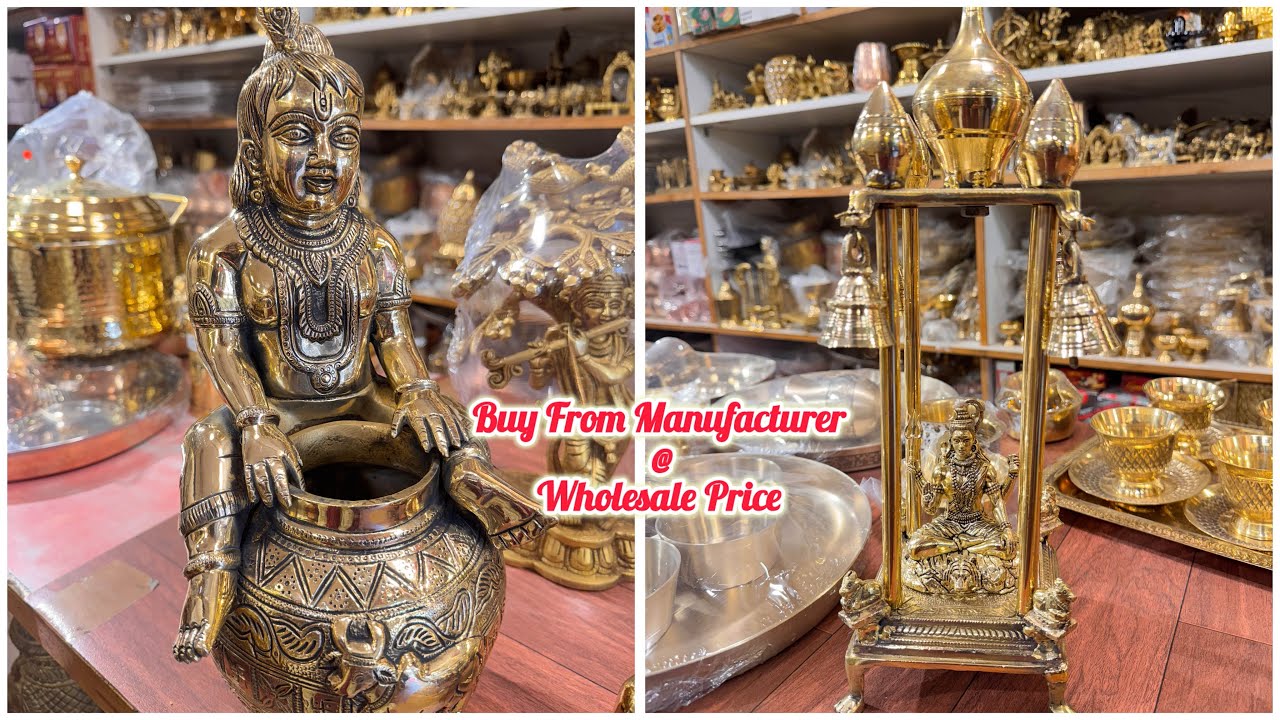 Brass & Bronze All New Designs @ Wholesale Prices Mysore Biggest Antique Showroom