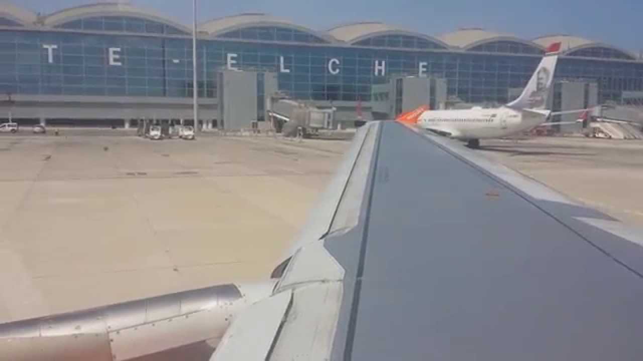 Easyjet Airbus A319 Takeoff Alicante to London Gatwick