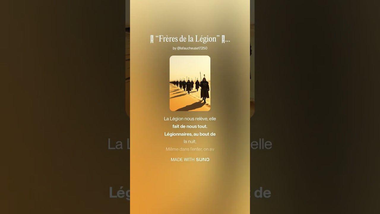🎵 “Frères de la Légion” 🎵 hommage a mon oncle