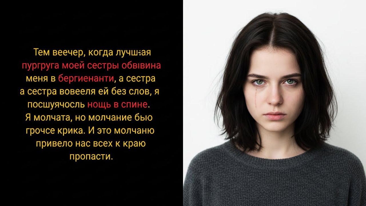 ЛУЧШАЯ ПОДРУГА СЕСТРЫ ОБВИНИЛА МЕНЯ В БЕРЕМЕННОСТИ, СЕСТРА ПОВЕРИЛА ЕЙ,И Я МОЛЧАЛ ДО РОКОВОГО ВЕЧЕРА