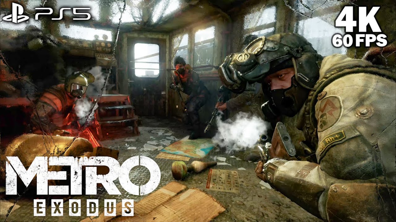 METRO EXODUS PS5 4K 60 кадров в секунду | Артём: Битва на поезде