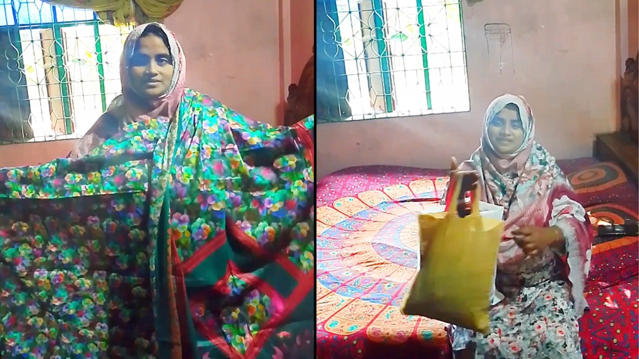 আমার স্বামী আমাকে রমজান উপলক্ষে সুন্দর থ্রি পিস একটি বোরকা গিফট দিয়েছে Ramadan Gift from My Husband।