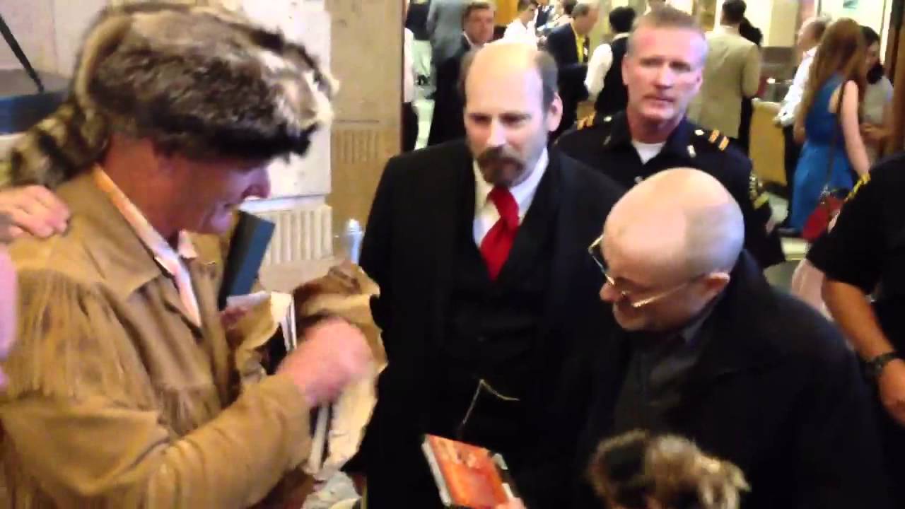 Phil Collins Kissing Hand of Admirer, Meeting People at Dallas Historical Society Event
