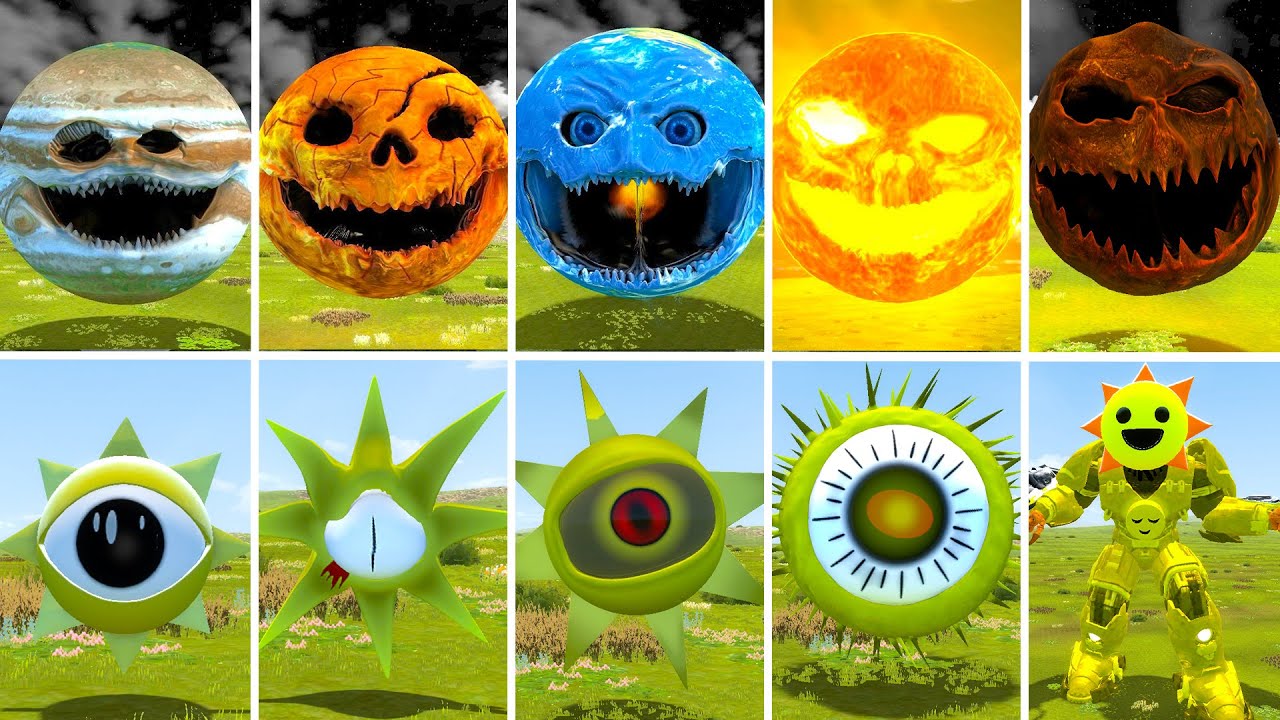 NEW ALL PLANETS FROM SOLAR SYSTEM WOKE UP FAMILY VS ALL MUSTARD MR SUN SPRUNKI In Garry's Mod!