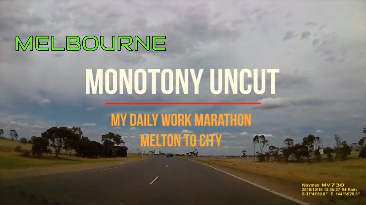 Melbourne City Centre Drive from Melton Victoria