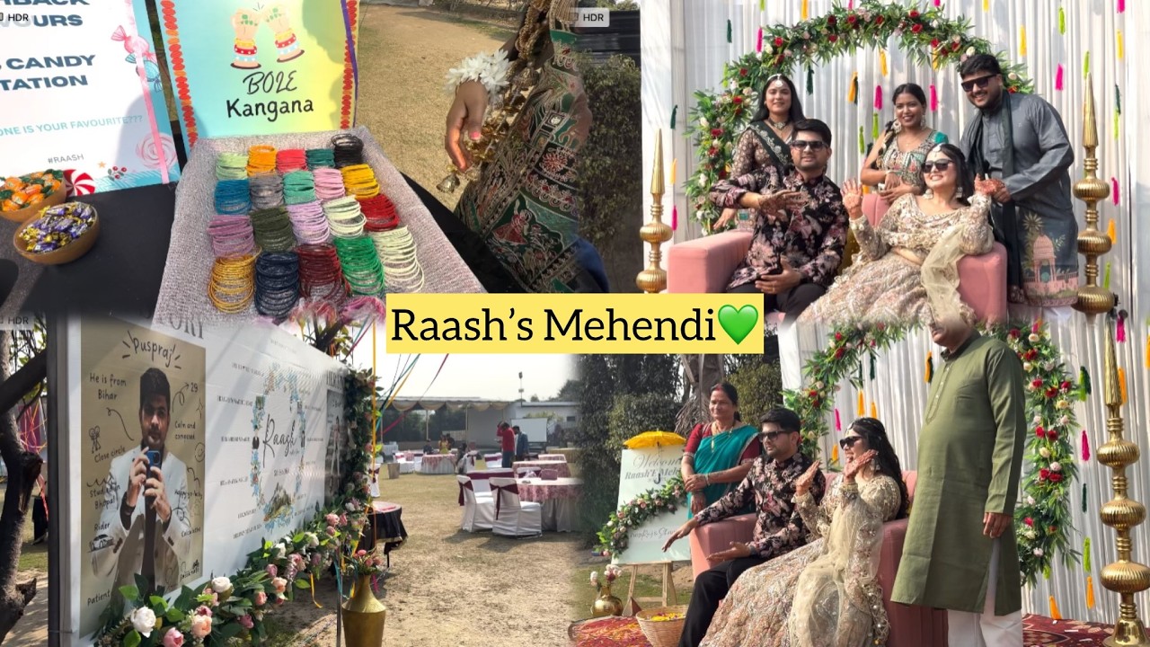 Raash's Mehendi💚||Shubhangi Sharma #kaashi #wedding #viral #trending #wedding2026 #yaarkishadi