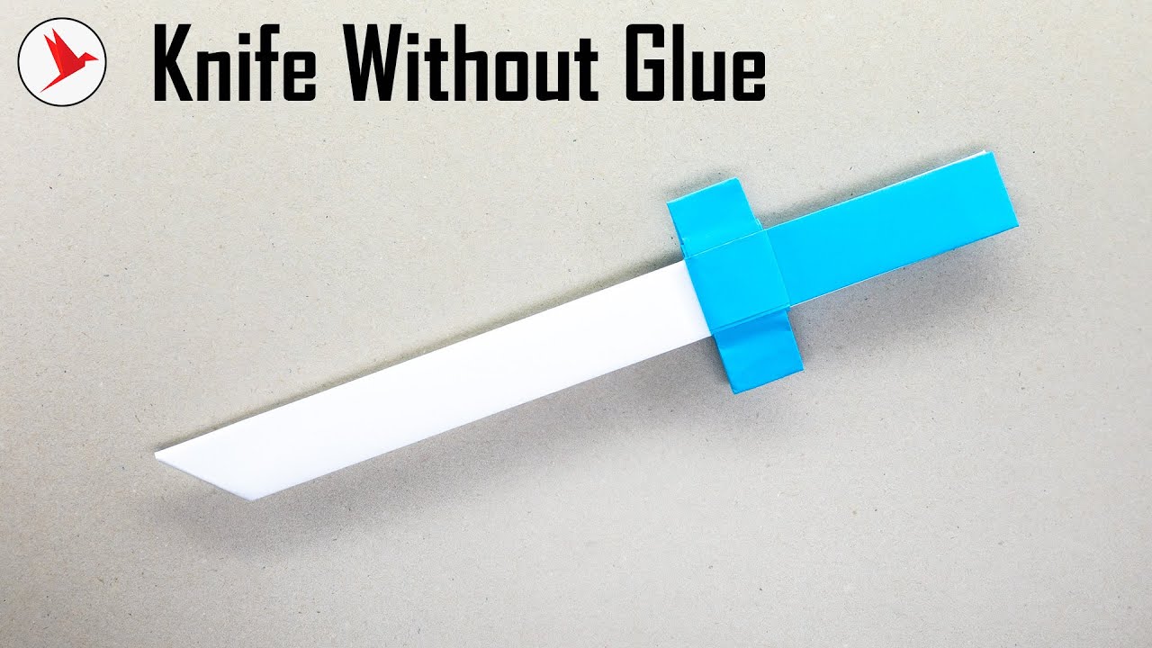 Как сделать нож оригами без клея &mdash; пошаговый мастер-класс.