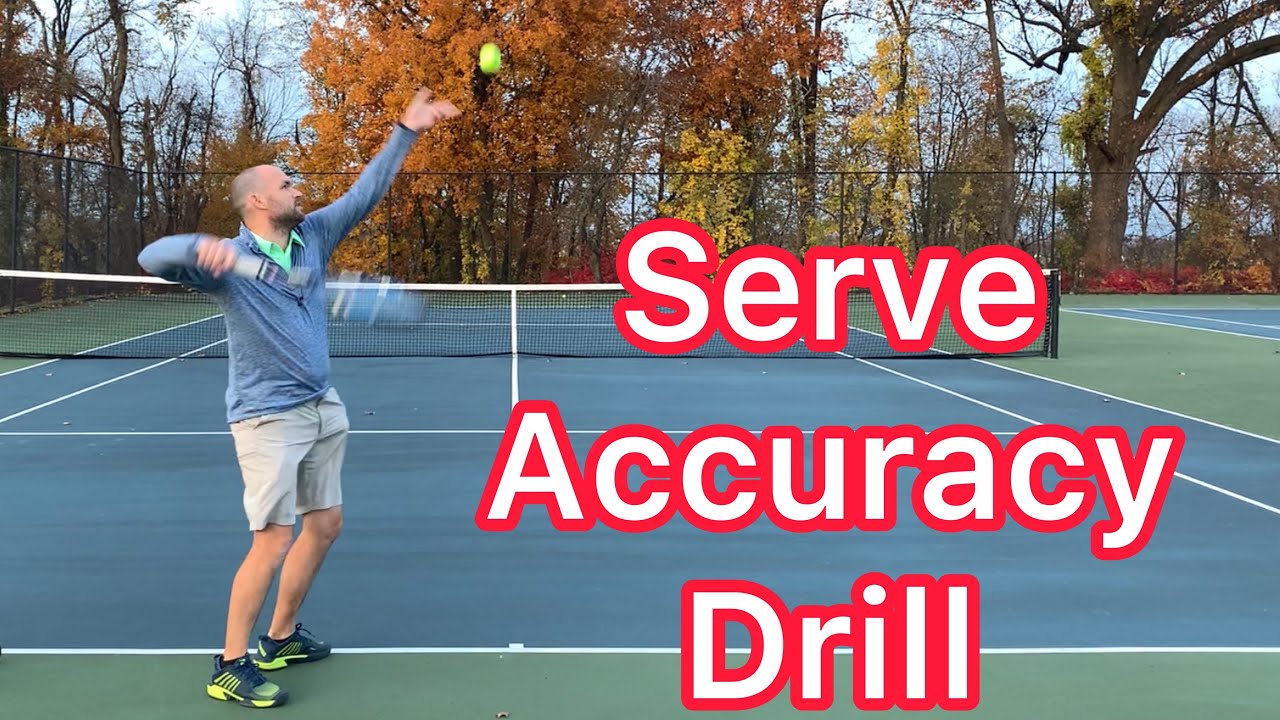One Simple Drill For Better Serve Accuracy (Awesome Tennis Tip)