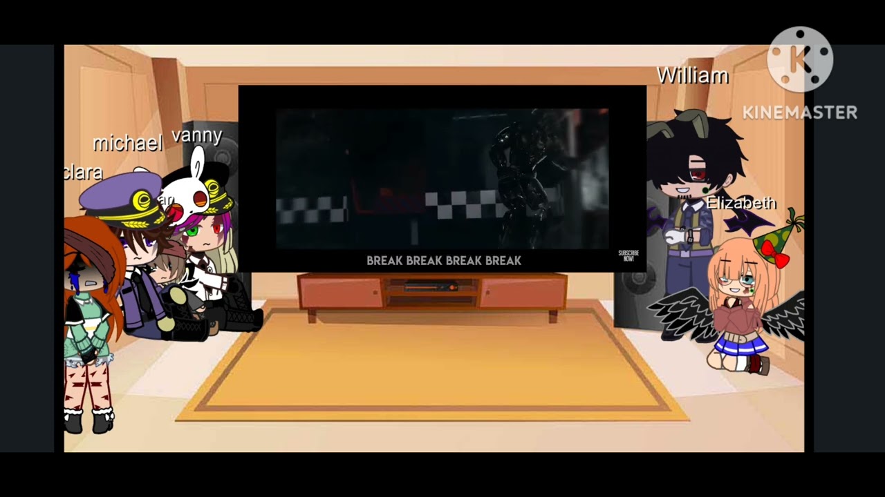 afton family + vanny react to  break the cycle