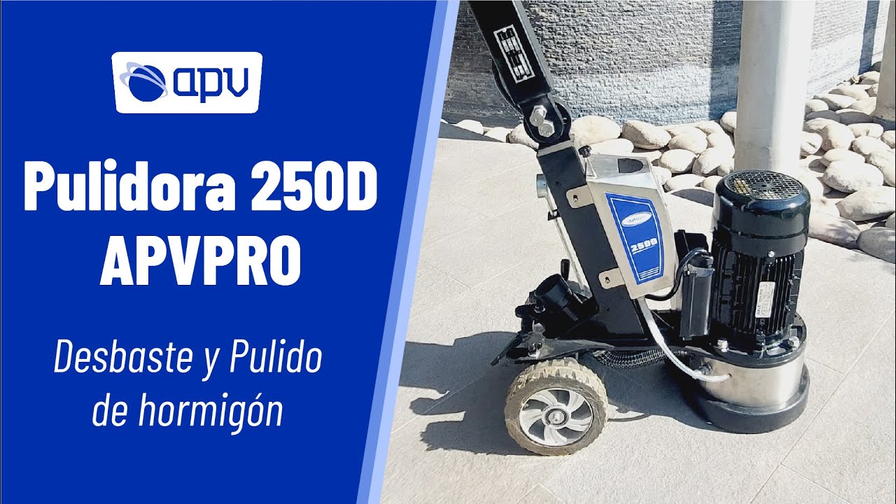 Pulidora 250D APVPRO- Equipo para desbaste y pulido de hormigón