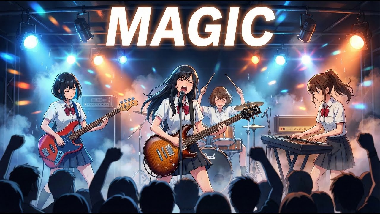 もしもJKバンドがHAWAIIAN6の『MAGIC』をカバーしたら…【Cover by 永愛(AI)高校軽音部】