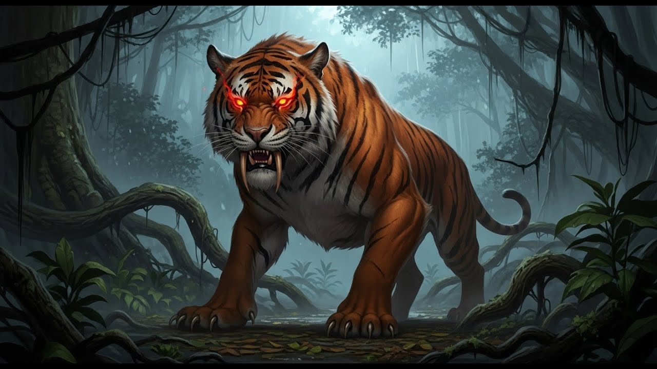 Shadow Stalker: Tribal Survival Rescue of Primate Leader from Mutant Tiger Hunt
