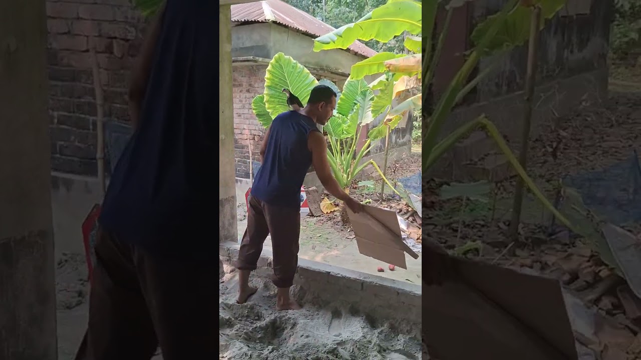 নিজের খামারের কাজ নিজেই করছি!