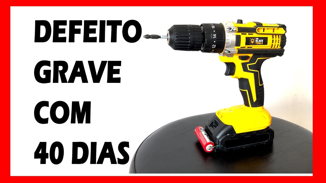 PARAFUSADEIRA THE BLACK TOOLS TROCA DE MOTOR COM 40 DIAS passei para 12 volts