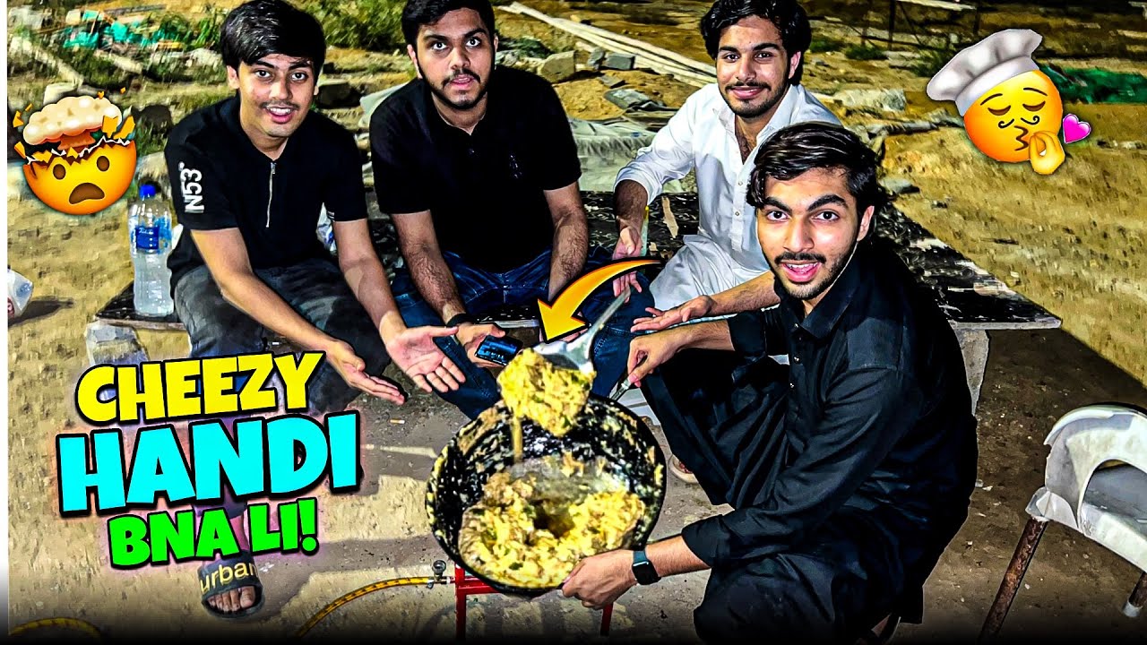 Aaj first time cheesy Handi banaa Li 🥘😍