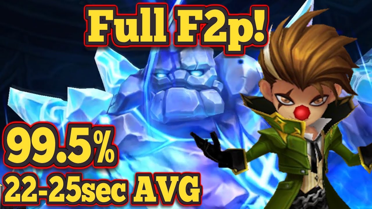 Полная безопасность F2P, средняя скорость 22-25 секунд, прохождение Giants Abyss Hard с Lushen! -...