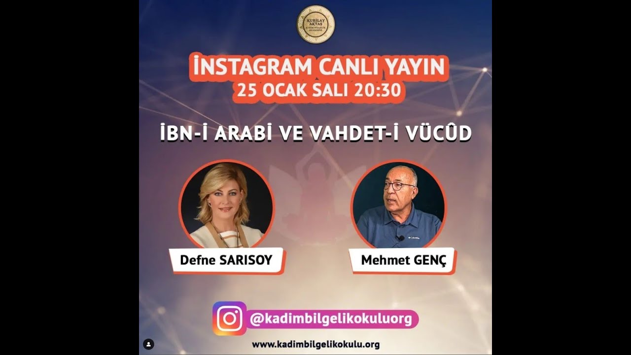 Mehmet Genç ile Muhyiddin Arabi'nin Vahdet-i Vücut anlayışı üzerine sohbet