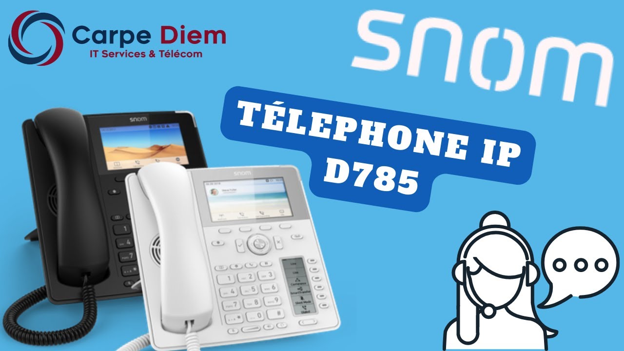 Déballage et mise en route du téléphone IP Snom D785