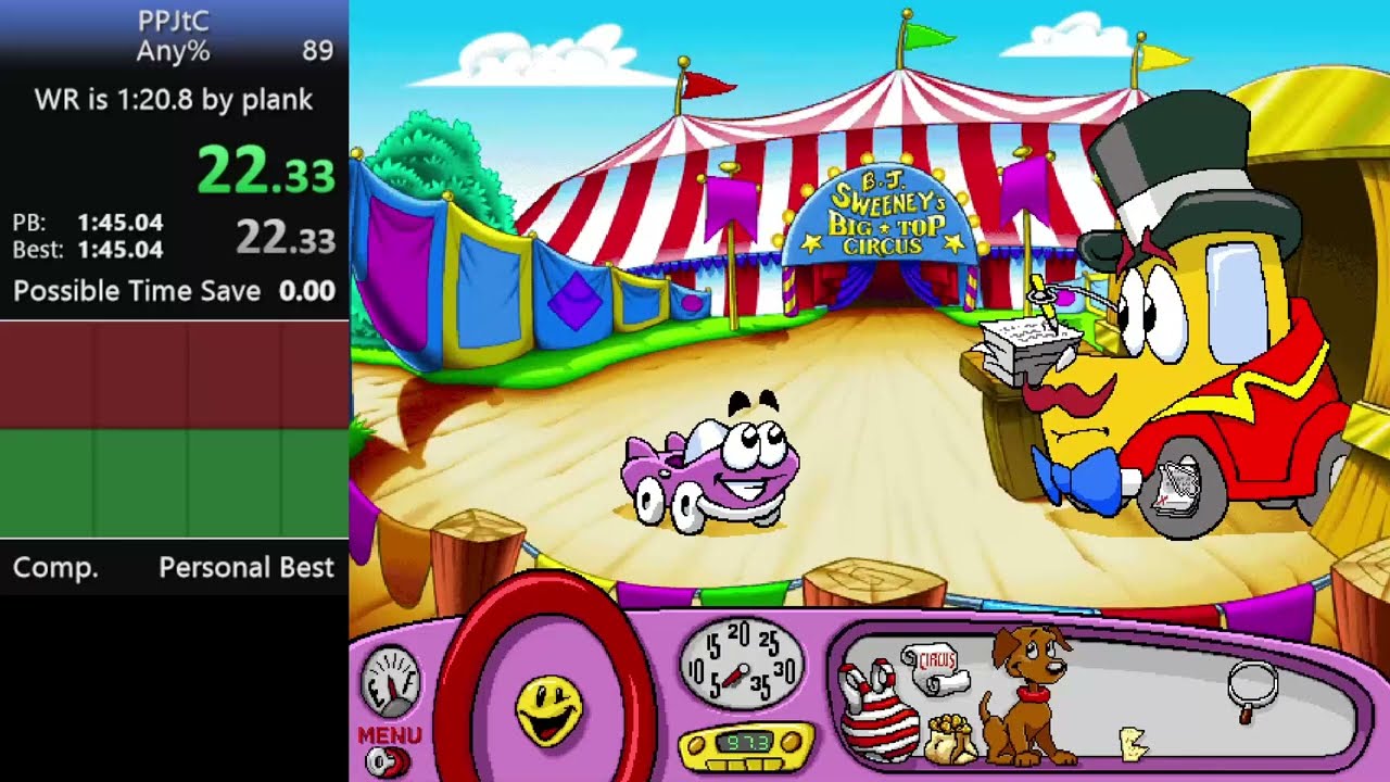 Pouce Pouce Cirque/Putt-Putt Circus Any% Speedrun in 1:39.730