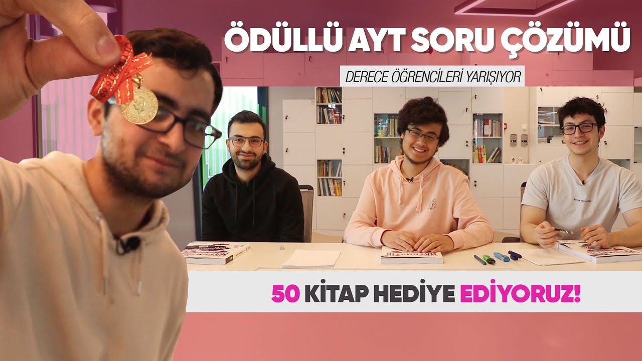ALTIN ÖDÜLLÜ SORU YARIŞMASI ! DERECE ÖĞRENCİLERİYLE AYT MATEMATİK KAPIŞMASI (50 KİTAP HEDİYELİ)