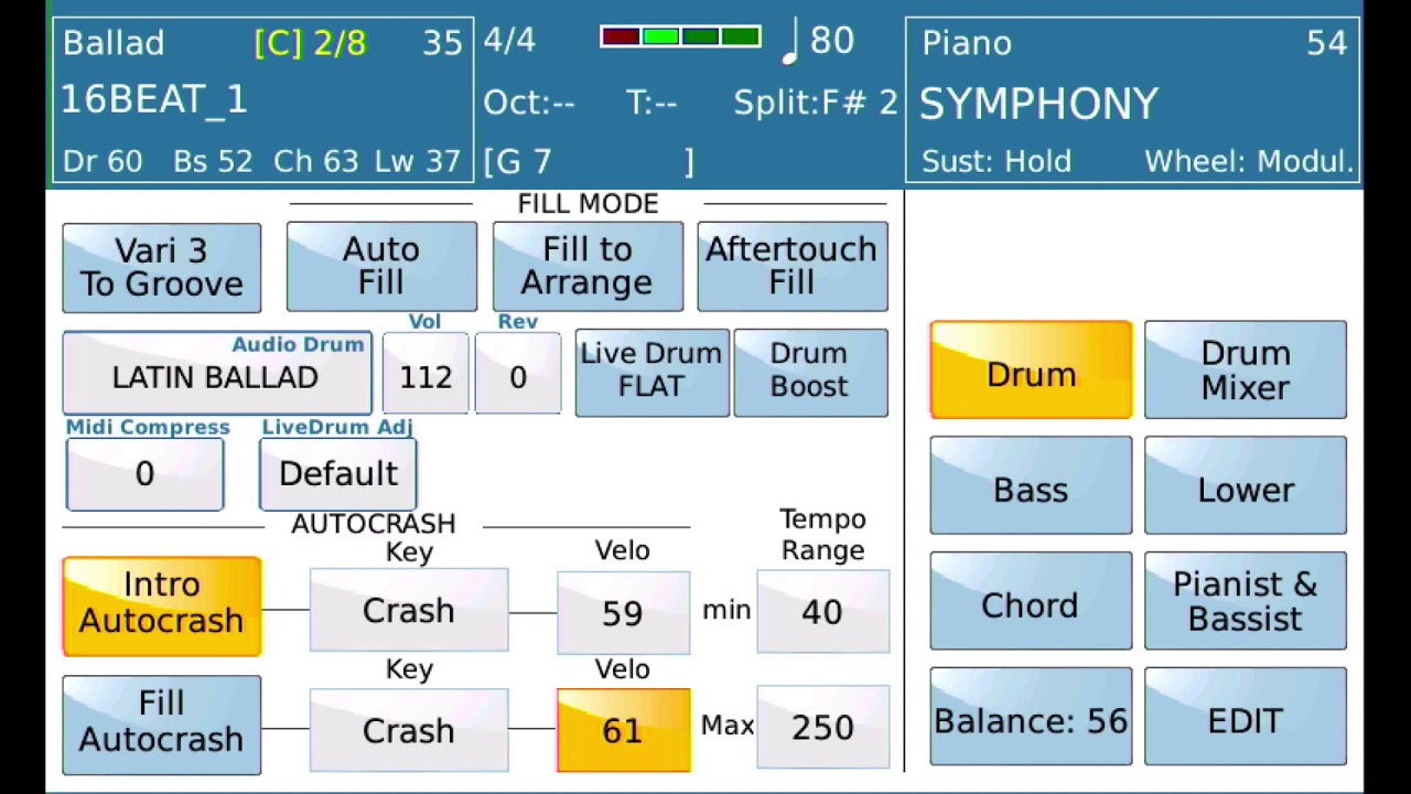Ketron SD-90 Audio Drums (Part 1 of 3)