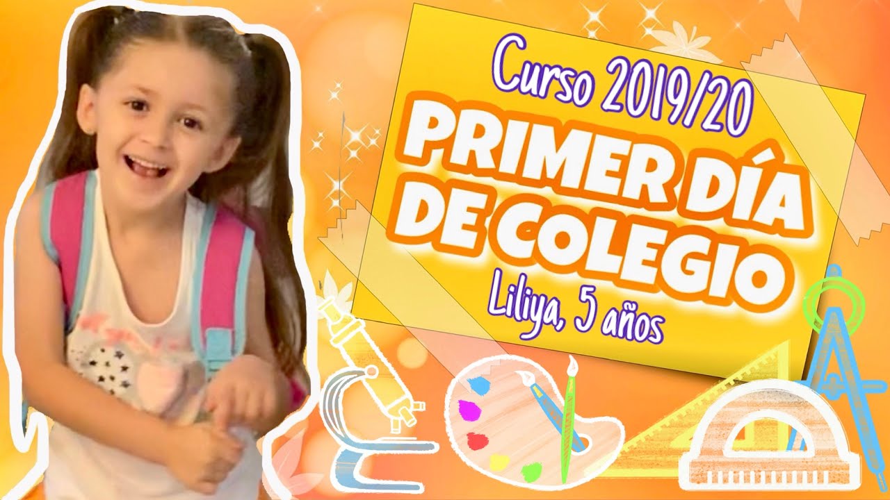 PRIMER DIA DE COLE de LILIYA 📚 VUELTA AL CLASE CURSO 2019/20 | Familia Panda