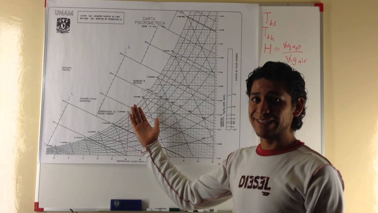 Carta Psicrométrica (Diagrama Psicrométrico) - Componentes y su Descripción