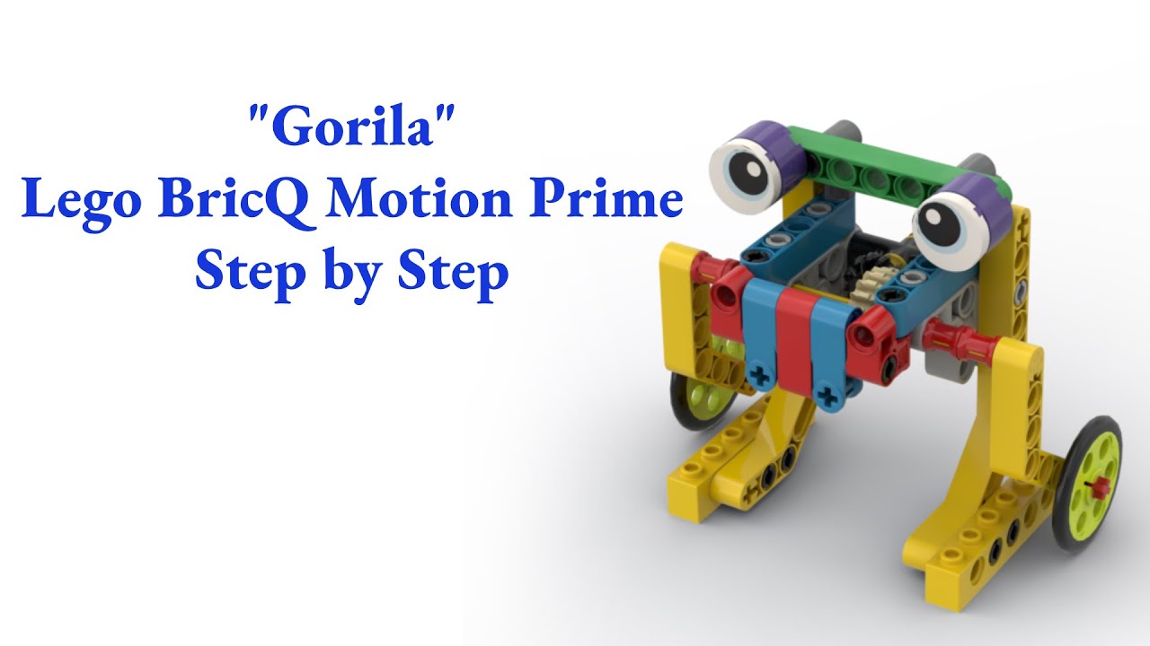 Gorila | Gorilla | Lego BricQ Motion Prime | Step by Step ⚙️