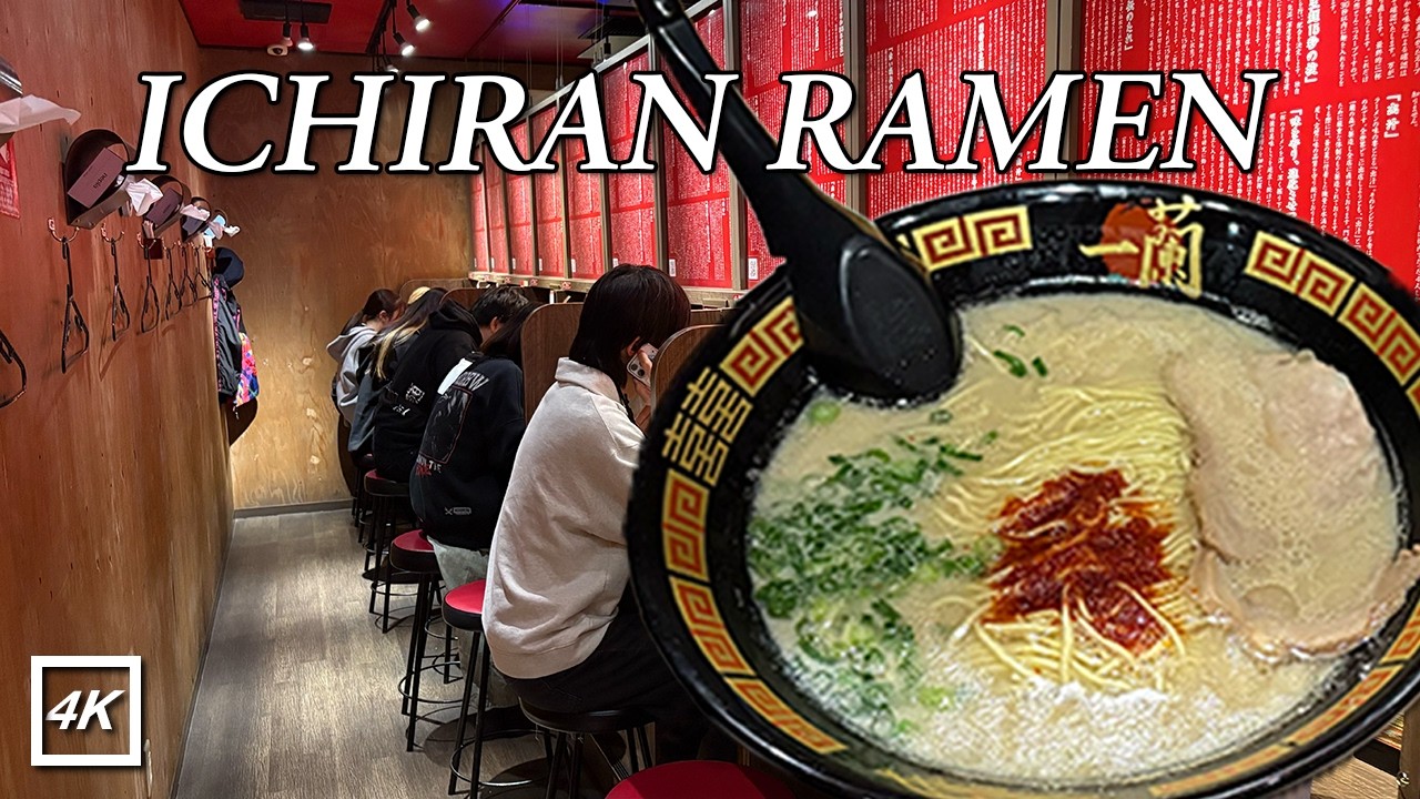 PERFECT Ramen Noodle in Japan | Inside Ichiran Ramen | 4K