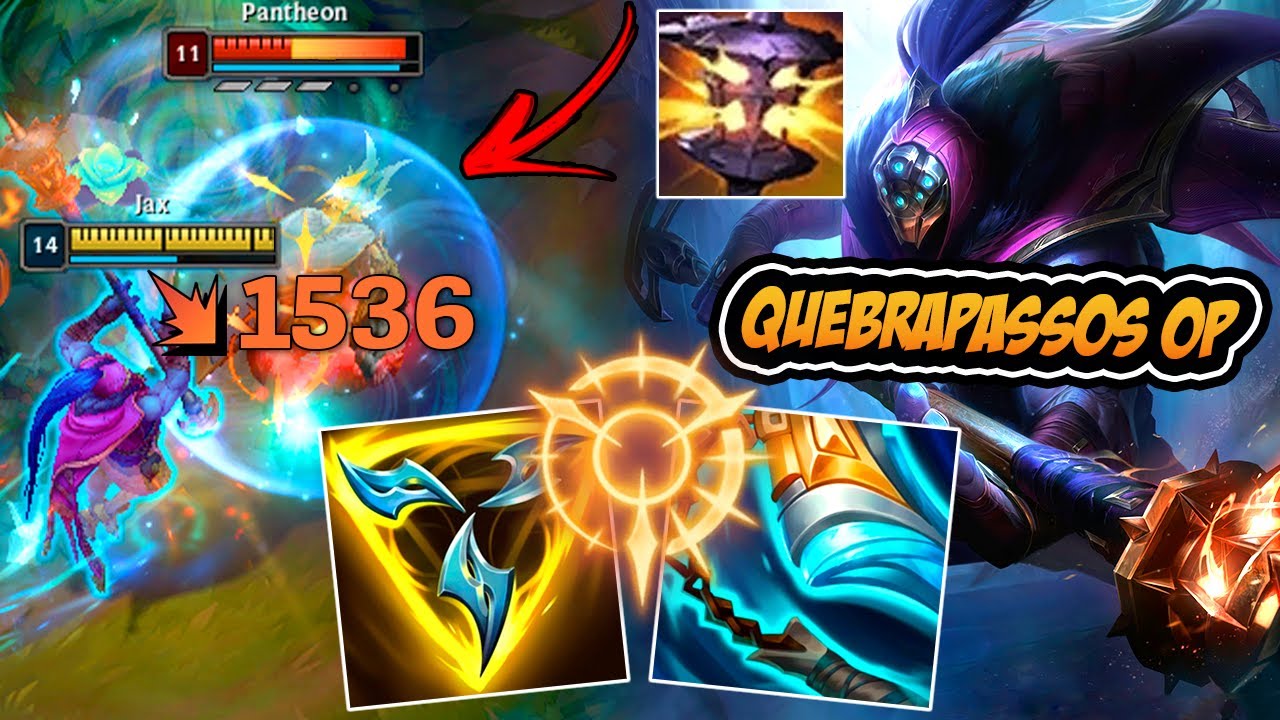 JAX BUILD TOP 1 DO MUNDO É IMORAL *quebrapassos op* - LEAGUE OF LEGENDS