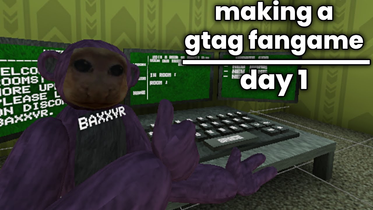 Making a Gorilla Tag HORROR Fangame! (Day 1)