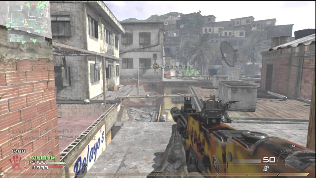 MW2: tar21 on favela (pave low & chopper gun)