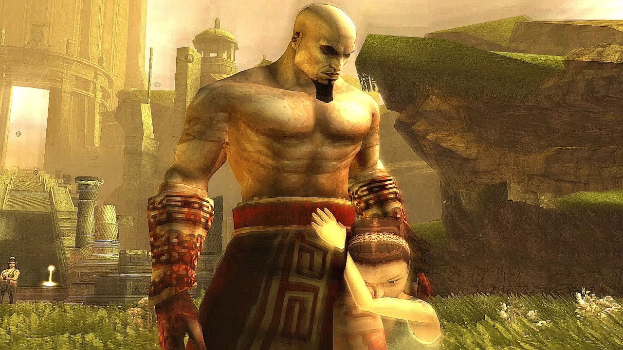 God of War - Кратос жертвует силой, чтобы увидеть дочь (Цепи Олимпа)
