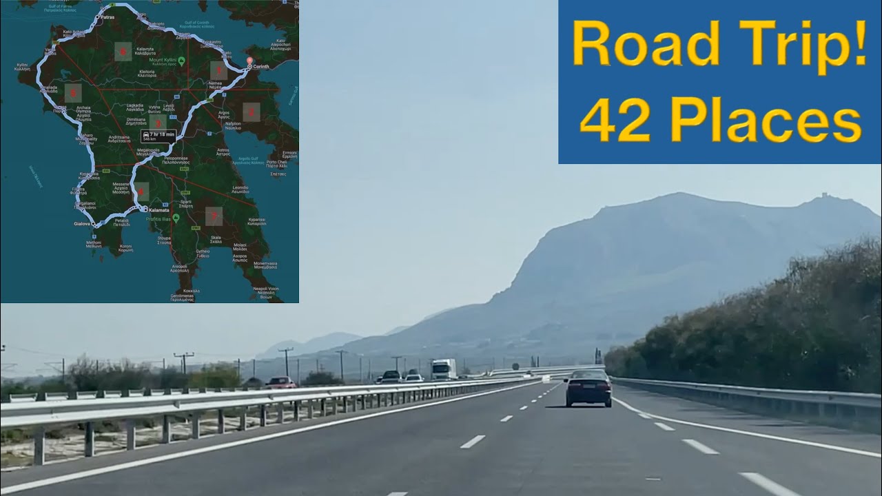 🇬🇷 Как совершить автопутешествие по Пелопоннесу, Греция (и посетить 42 места!)
