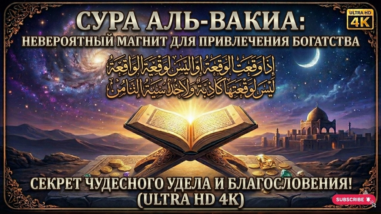 ЧУДО СУРЫ АЛЬ-ВАКИА! Самое мощное чтение для привлечения удела и богатства! #2jk