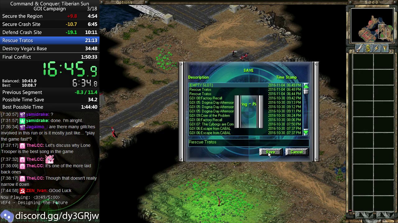 [World Record] 1:35:34 - Command & Conquer: Tiberian Sun GDI Campaign Speedrun