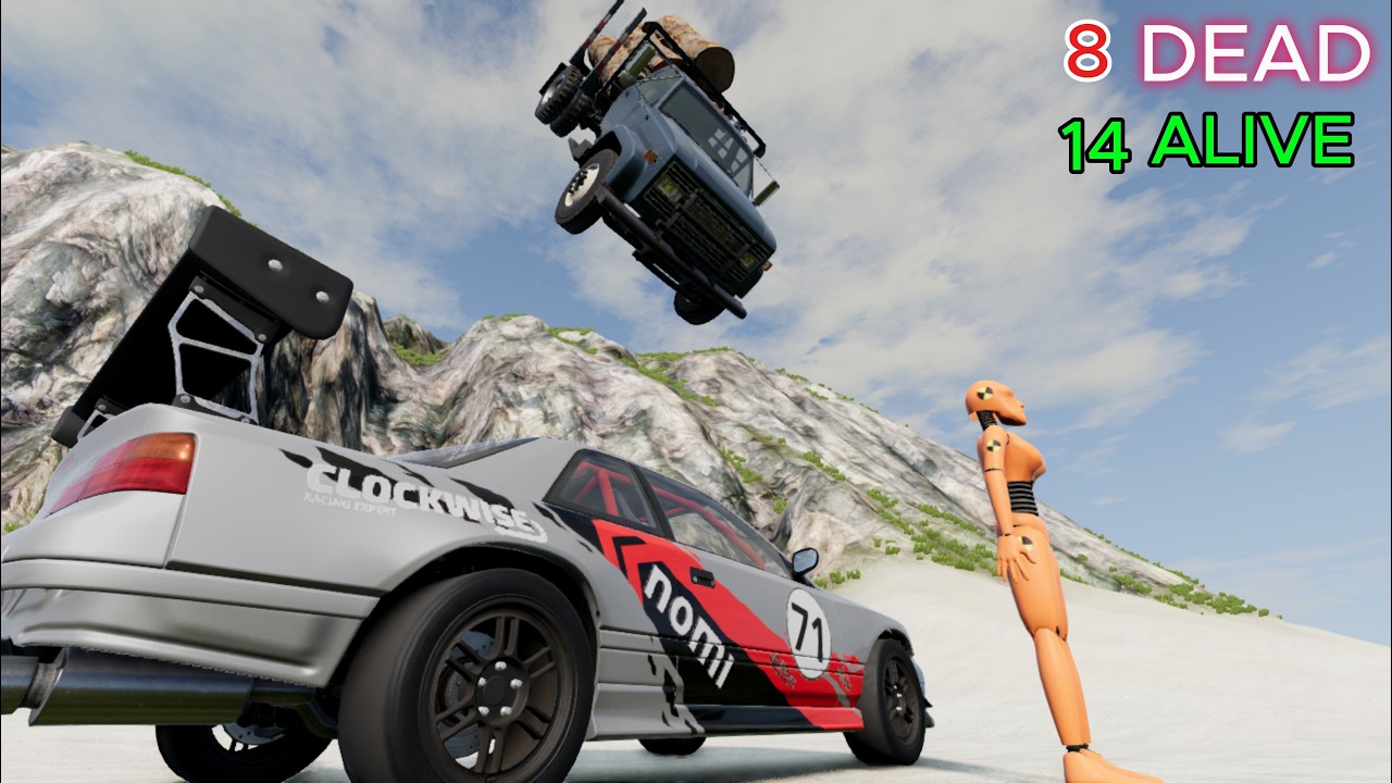 Realistic High-Speed Car Crashes in BeamNG.drive #113 | Ultra Detailed Crash Compilation