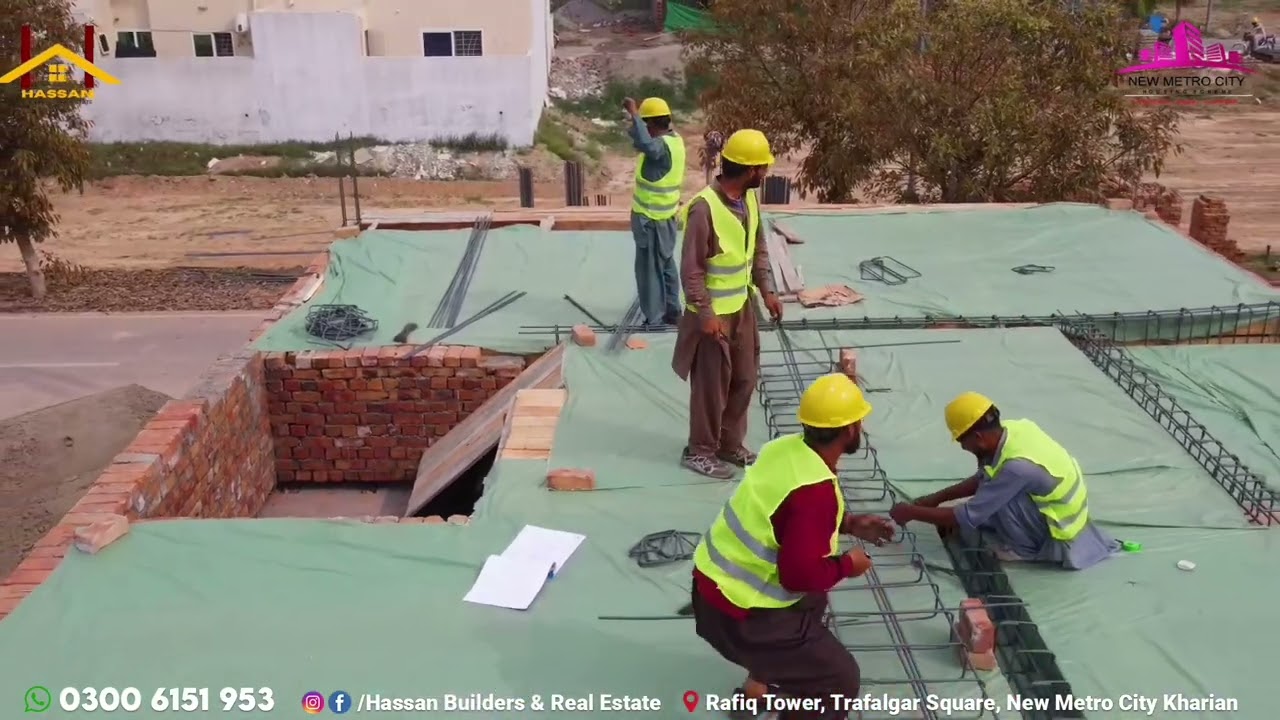 Construction Progress at House No. 425 B Block | Hassan Builders & Real Estate | New Metro City