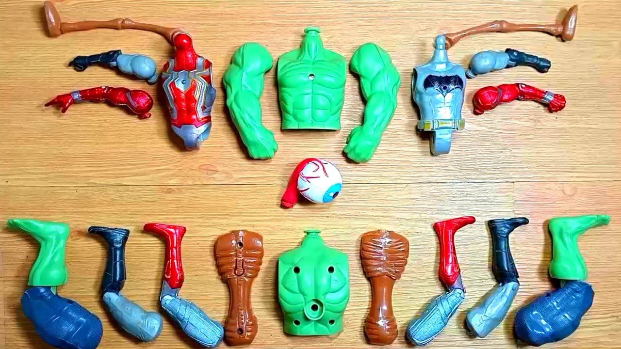 Assemble video/ spiderman, Batman & hulk/ superhero toys