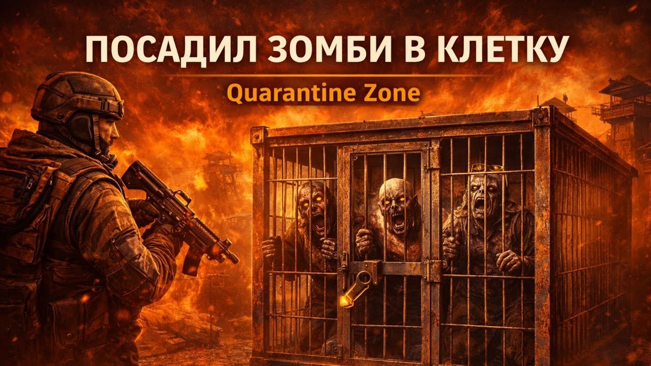 ПОСАДИЛ ЗОМБИ В КЛЕТКУ | Quarantine Zone