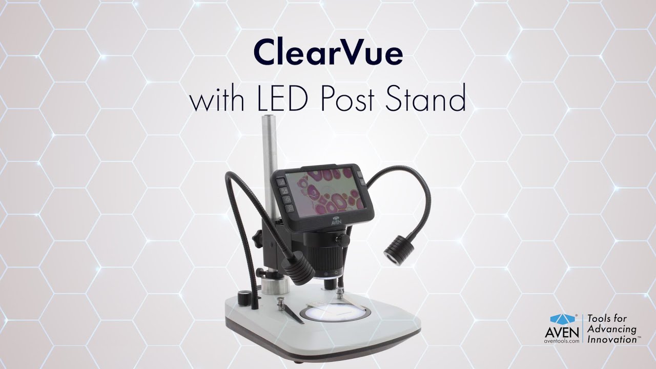 Mighty Scope ClearVue Digital Microscope 8x-25x with Dual Gooseneck LEDs and Back  Light